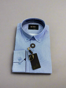 6th Sense BD Print Shirt-Blue