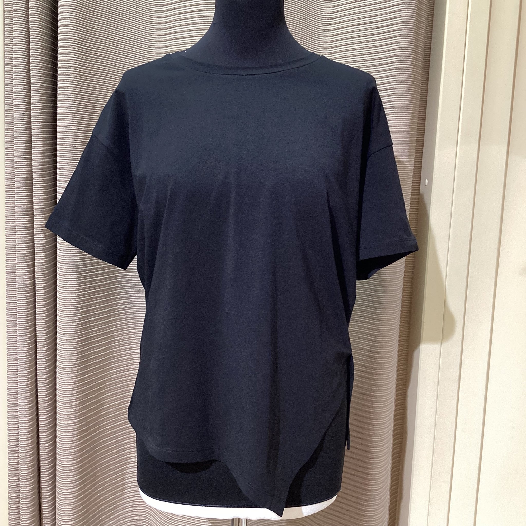 Naya Jersey Top With Cut Out- Black