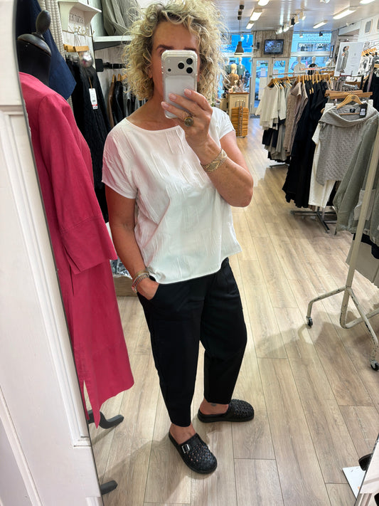 Naya Pull Up Trouser with Side Pocket Black