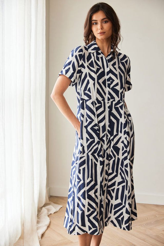 Peruzzi Geo Print Dress