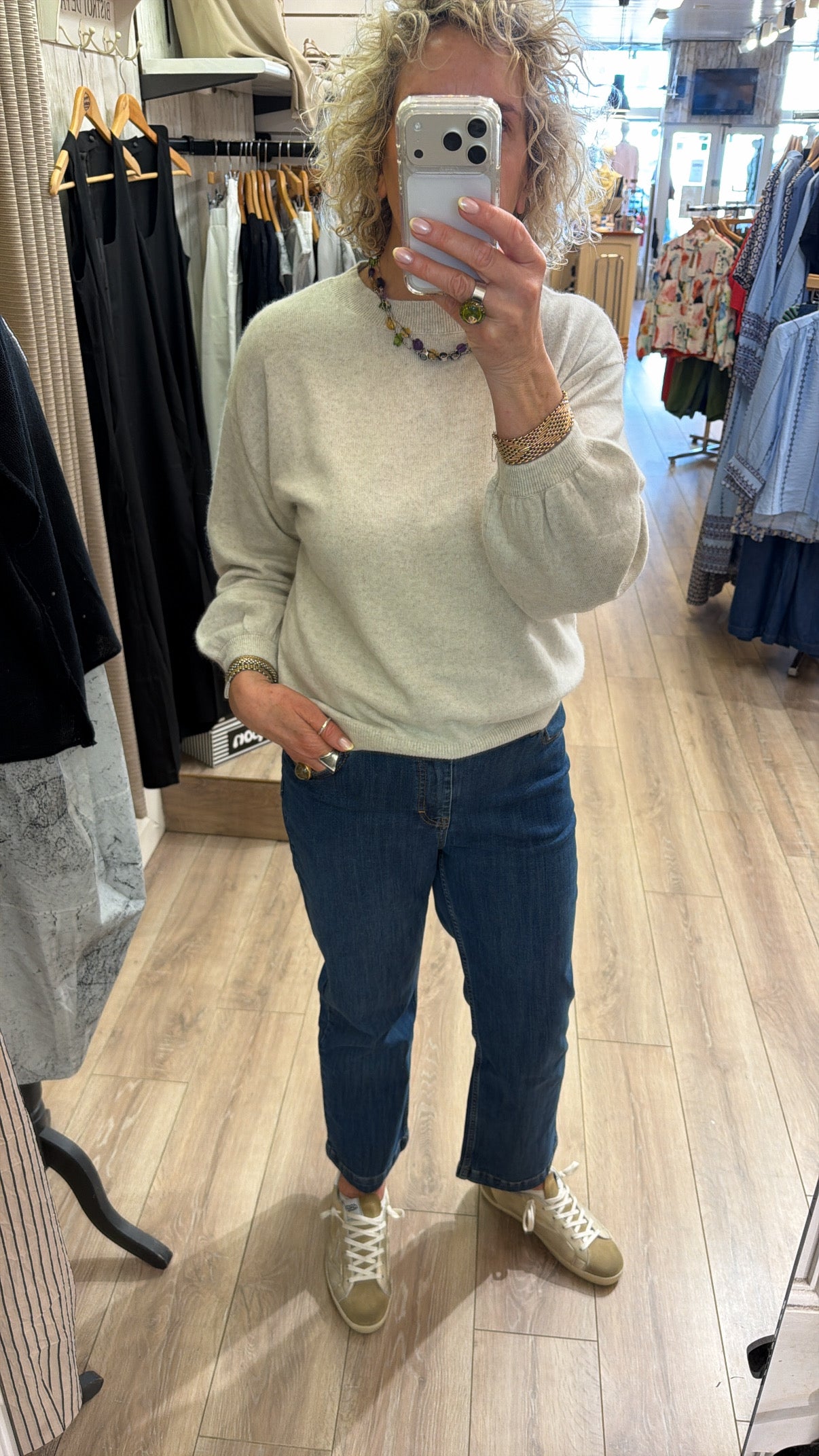 TWNS Colorado Sweater Mottled Beige