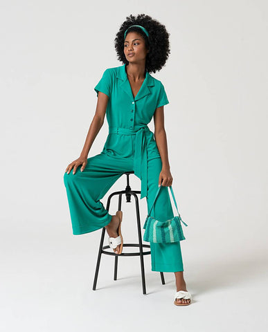 Surkana Stretch Jumpsuit Green