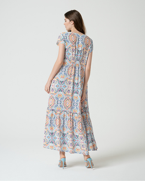 Surkana Multi Print Maxi Dress