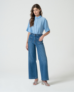 Surkana Wide Leg Denim Jeans