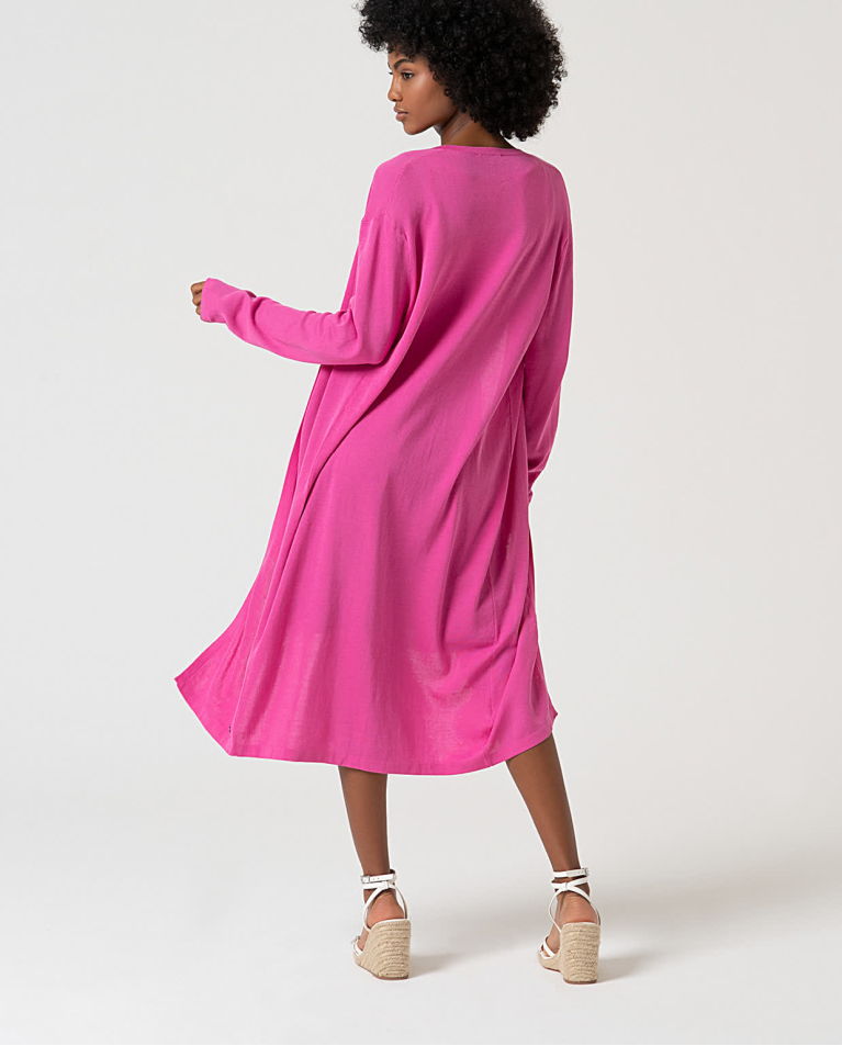 Surkana Long Cardigan Pink