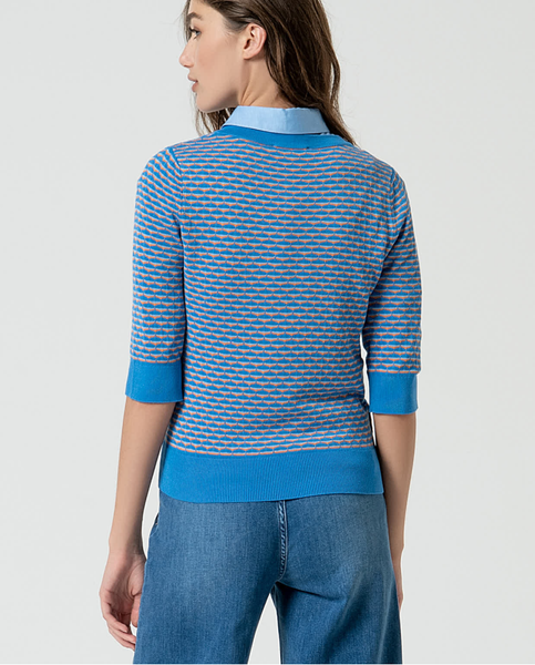 Surkana V-Neck Sweater Blue