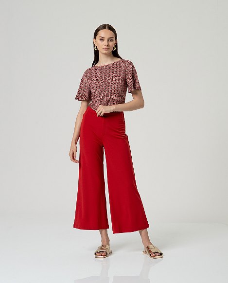 Surkana Boat Neck T-shirt Tile