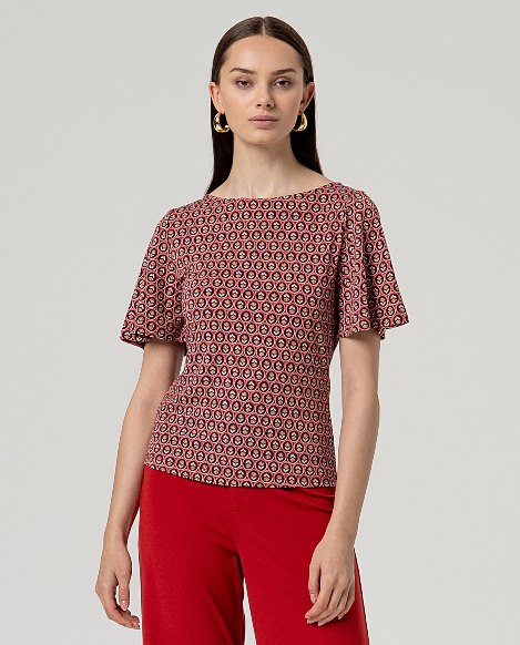 Surkana Boat Neck T-shirt Tile