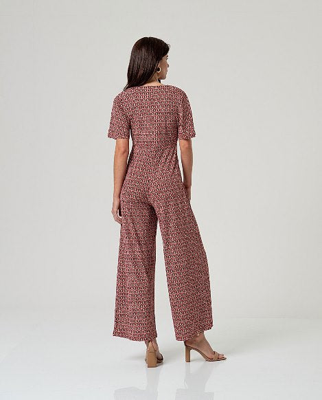Surkana Cross Neck Jumpsuit Tile