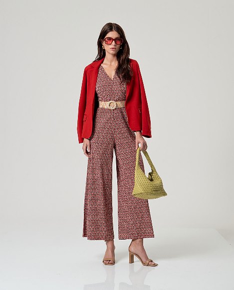 Surkana Cross Neck Jumpsuit Tile