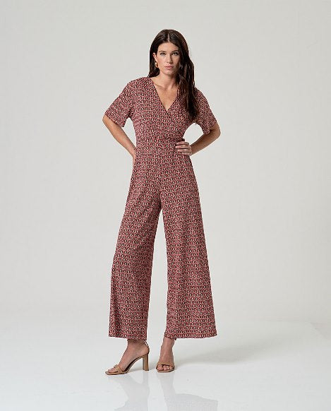 Surkana Cross Neck Jumpsuit Tile