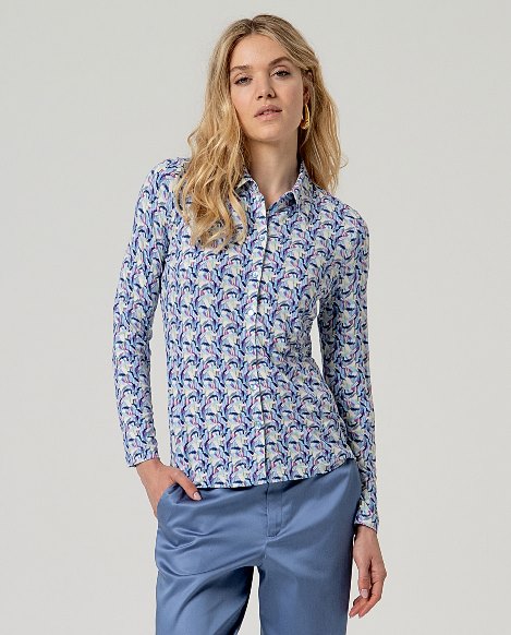 Surkana Long Sleeve Shirt Blue