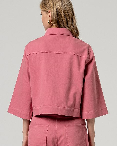 Surkana 3/4 Cropped Jacket Rose