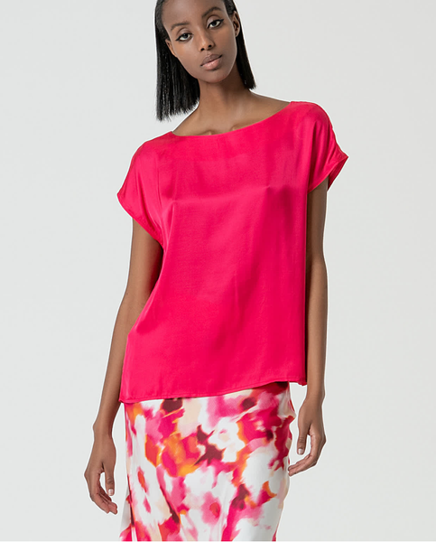 Surkana Satin Boatneck Top