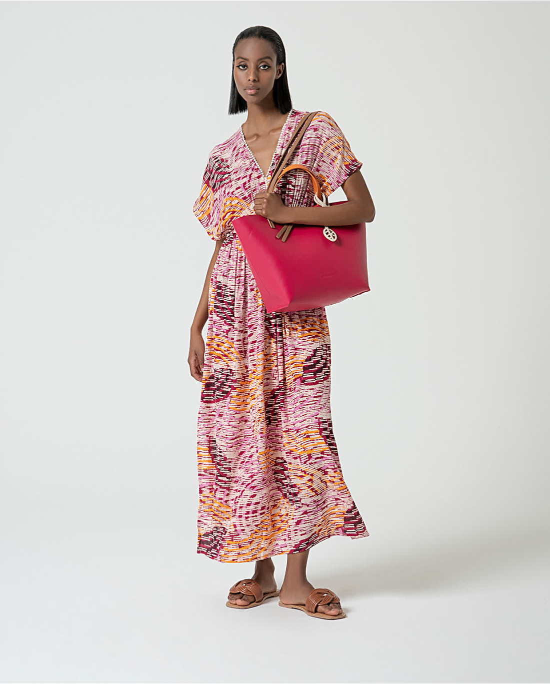 Long flowy printed dress Multi