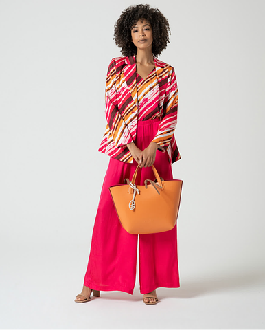 Surkana Satin V Neck Top