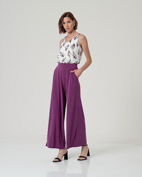 Surkana Wide Leg Pants Purple