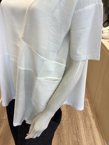 OZAI N KU Top Plain White
