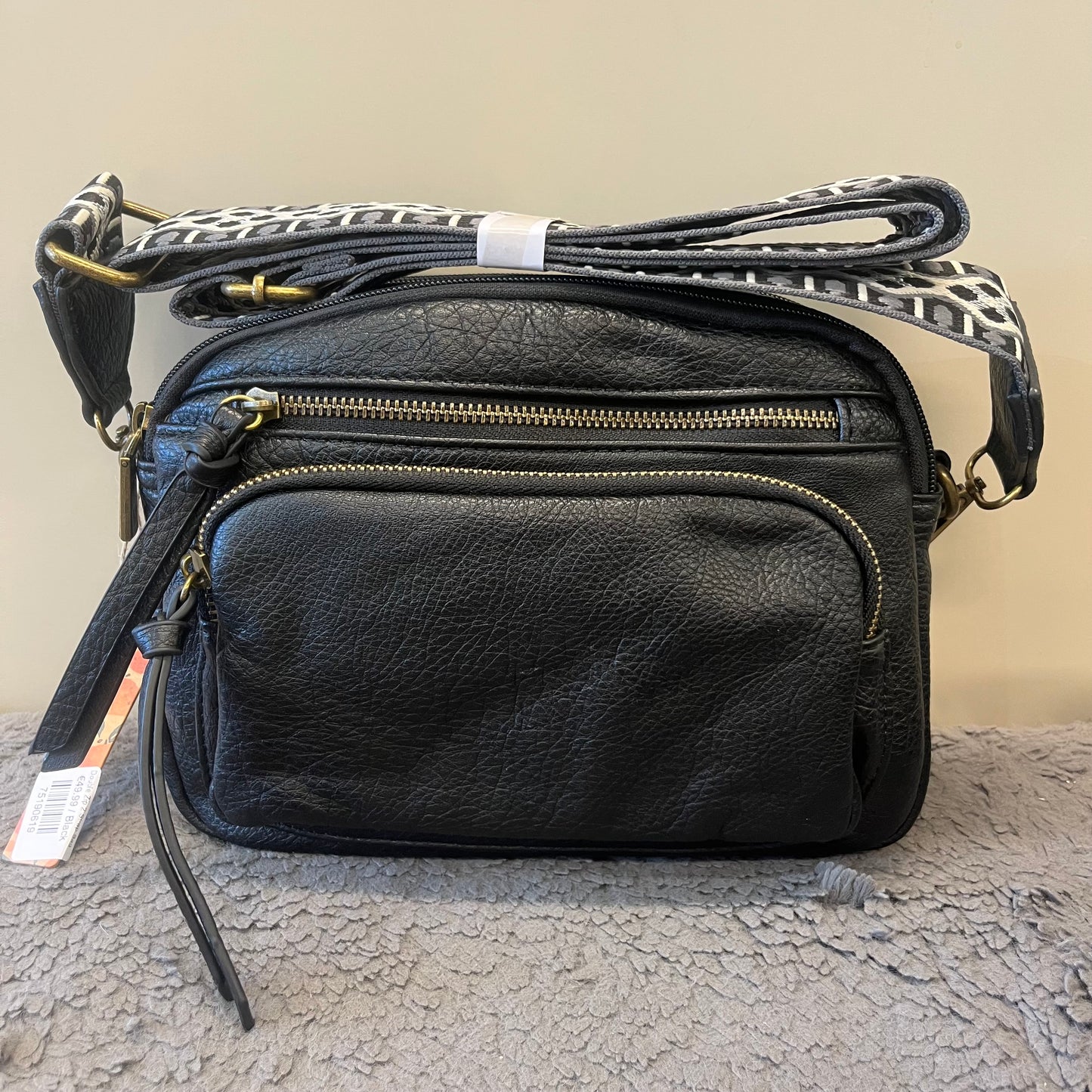 Double Zip 2 Strap Bag