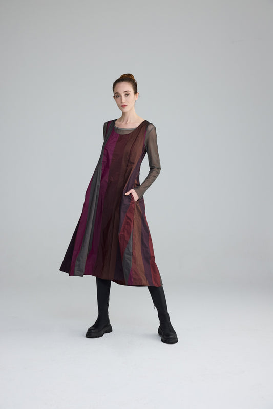 Luukaa Ruby Scarlet Stripe Dress