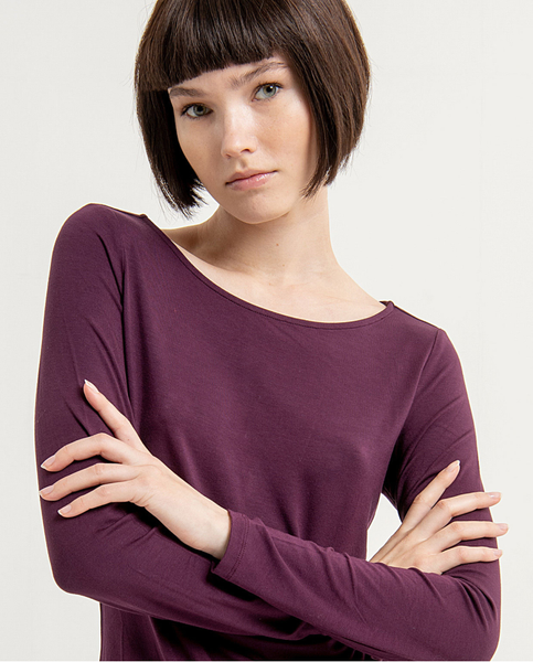 Surkana Boat Neck T-shirt Purple