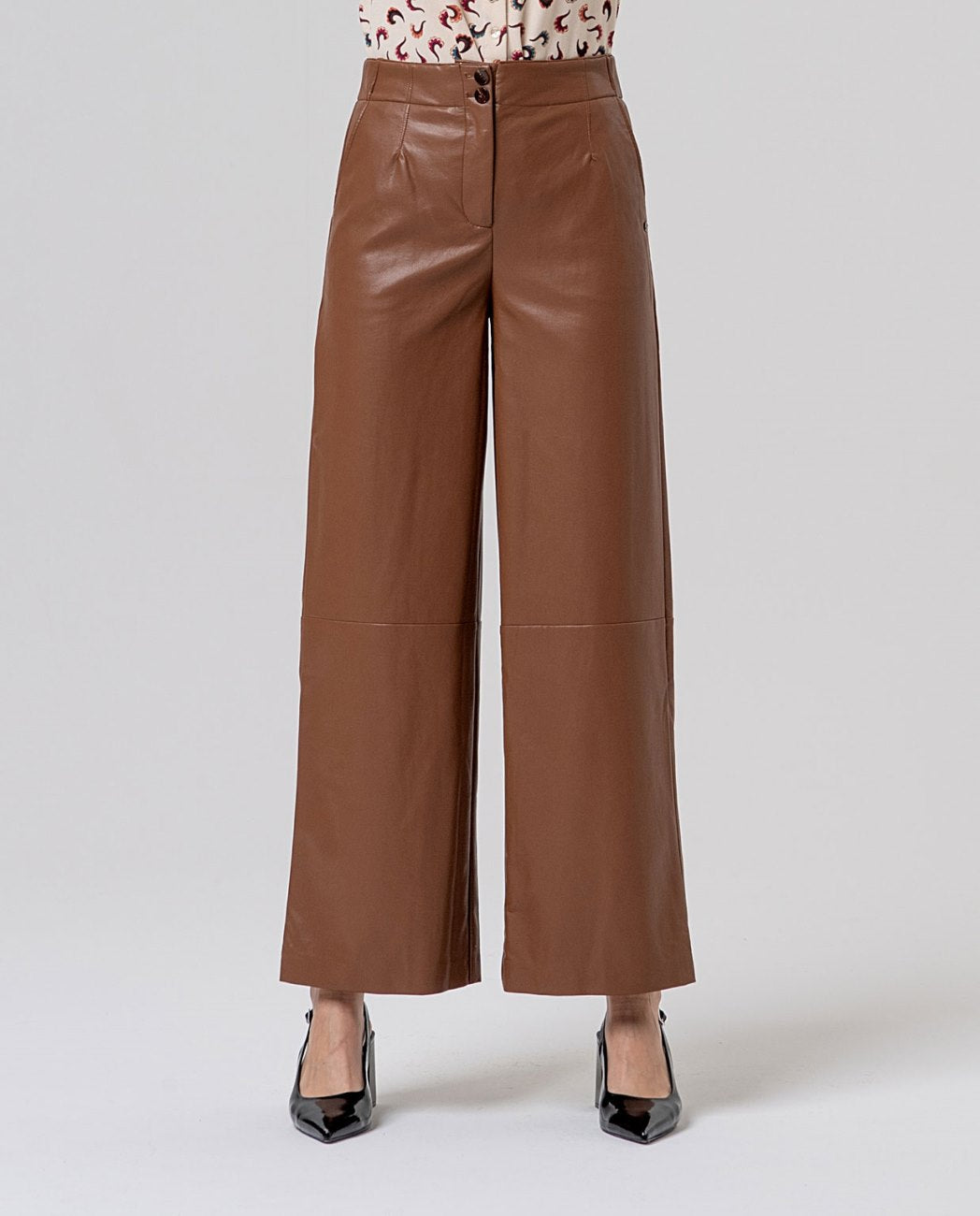 Surkana Straight wide-leg trousers Camel