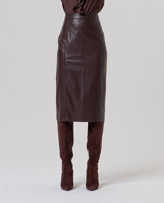 Surkana Pencil skirt Chocolate