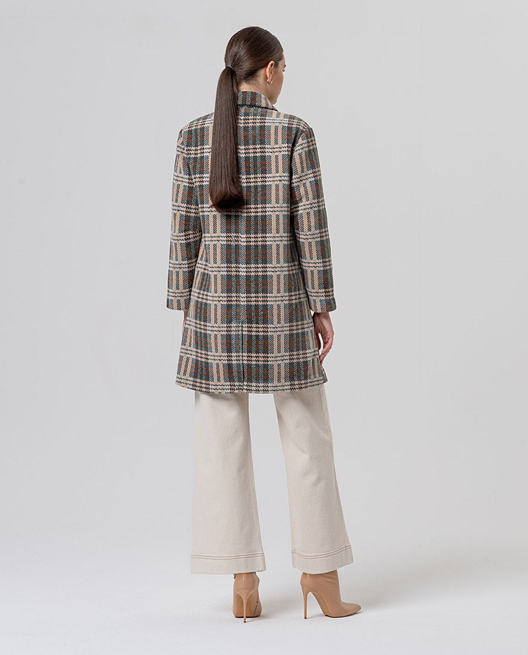 Surkana Double-breasted coat Camel