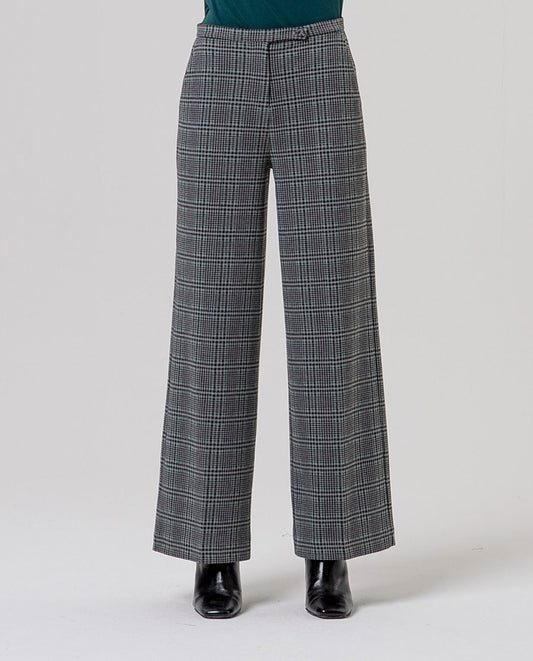 Surkana Wide-leg trousers with fitted waist Grey