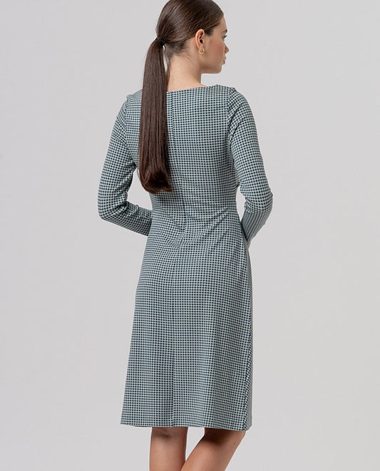 Surkana Boat neck midi dress Grey