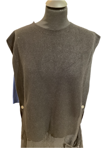 Art Gilet Knit Black