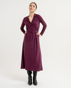 Surkana Long Shirt Dress Purple