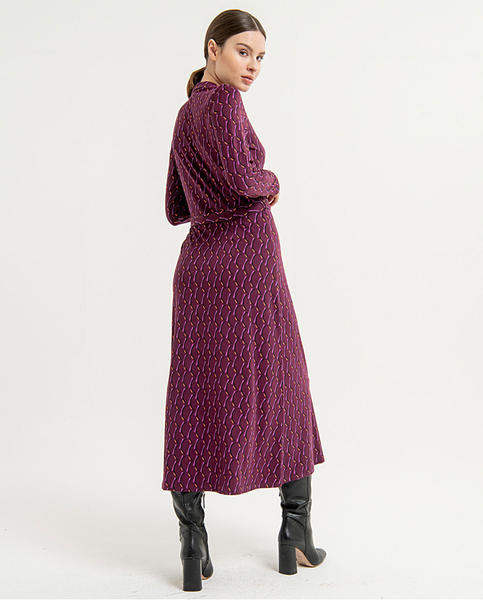 Surkana Long Shirt Dress Purple