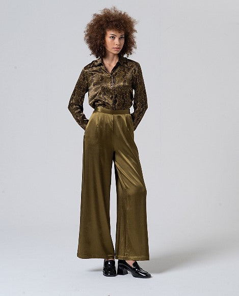 Surkana Satin Mid Rise Trousers