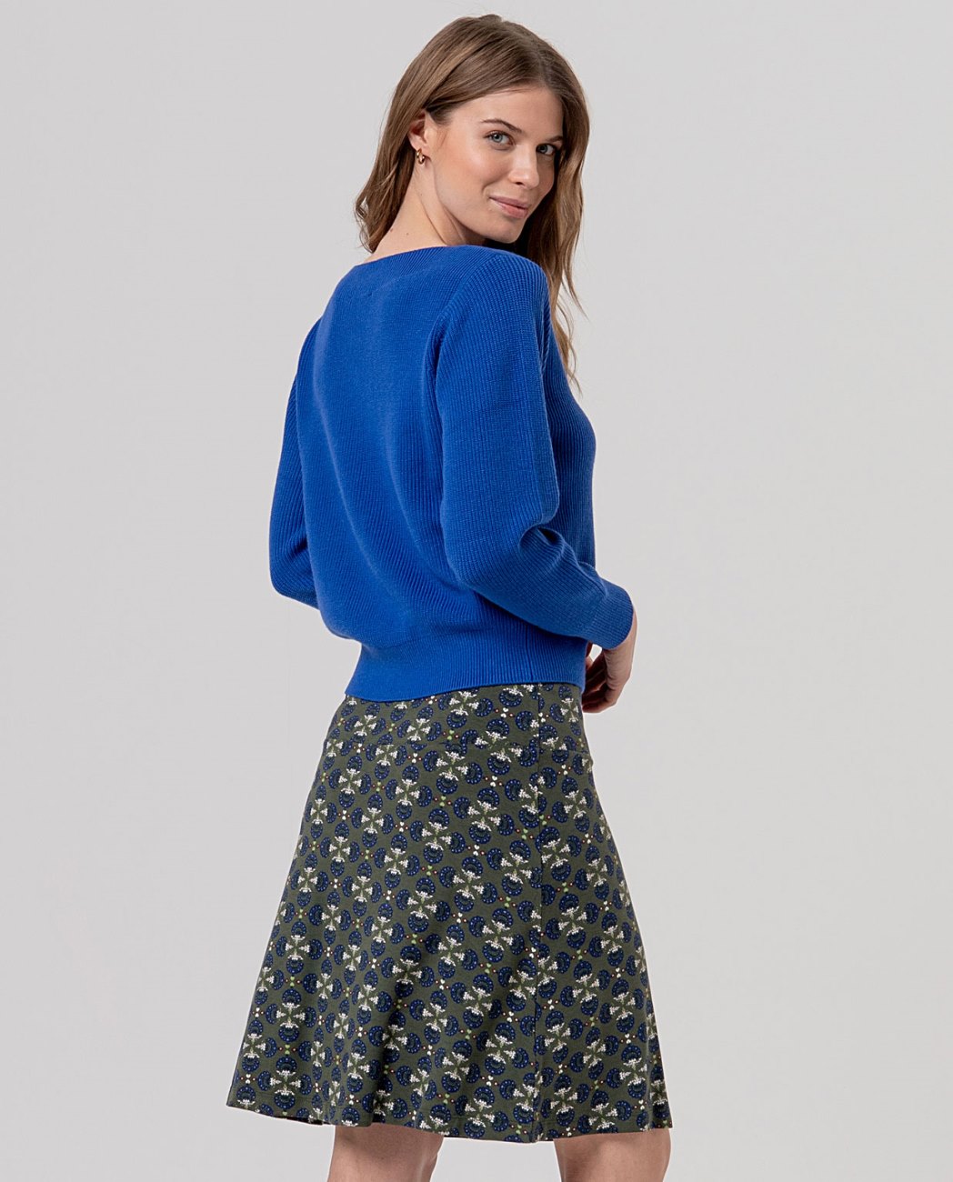 Surkana Boat neck sweater Cobalt Blue