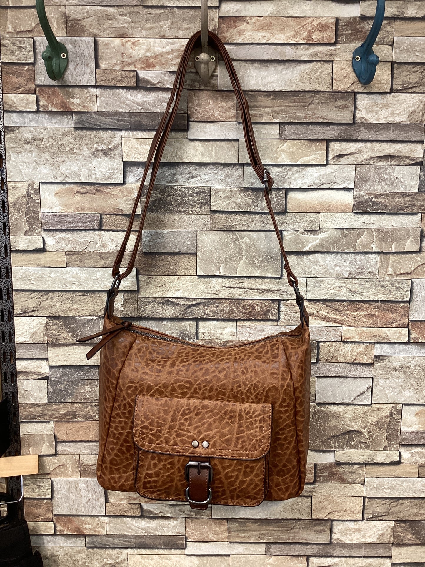 Embossed Vegan Leather Bag