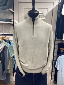 Benetti Dawson 1/4 Zip Knitwear Stone