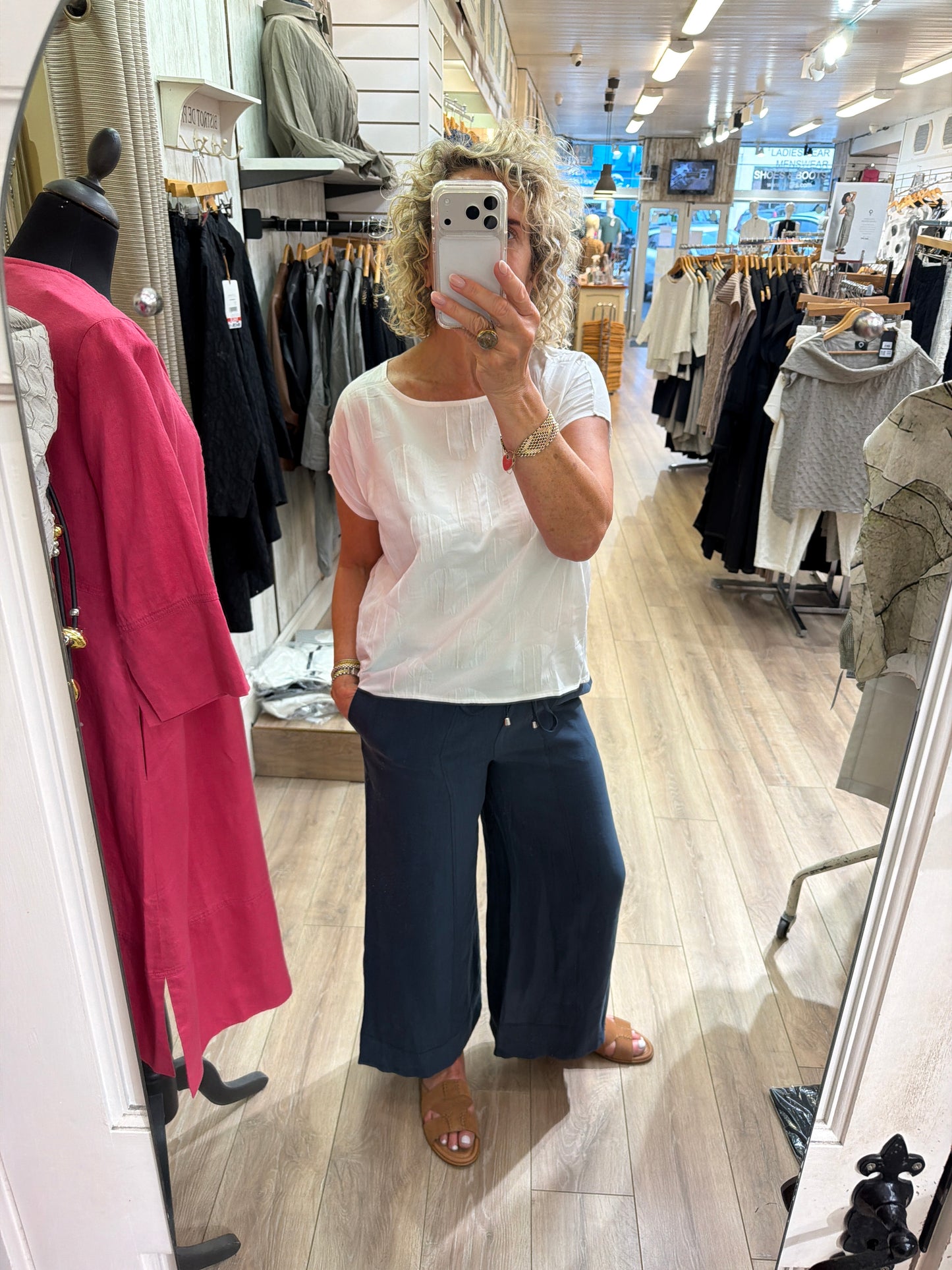 Naya Pull Up Trouser with Seams