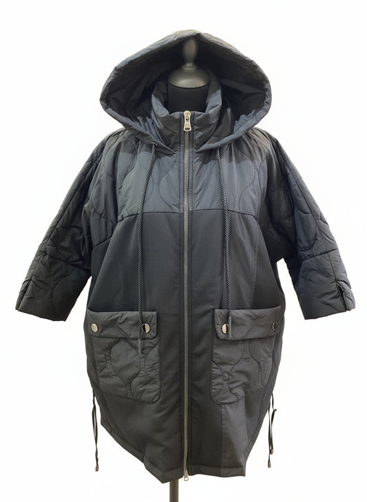 Naya Padded Hooded Jacket Black