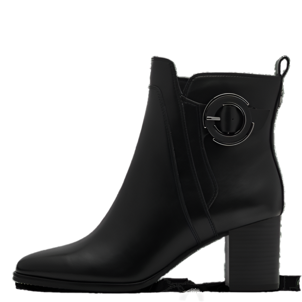 Marco Tozzi Black Buckle detail Boot