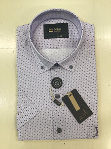 6th Sense Short Sleeve Shirt - Purple Dot