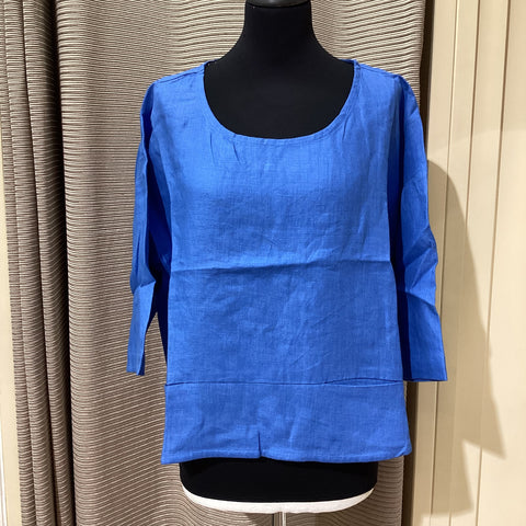 Luukaa Linen Top Blue