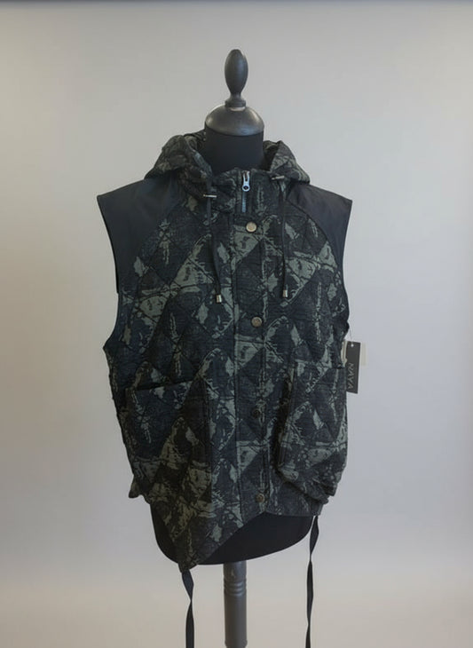 Naya Jacquard Waistcoat With Drawstring Hem