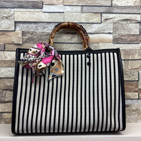 Stripe Scarf Bag