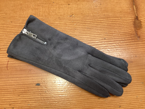 Gloves with zip