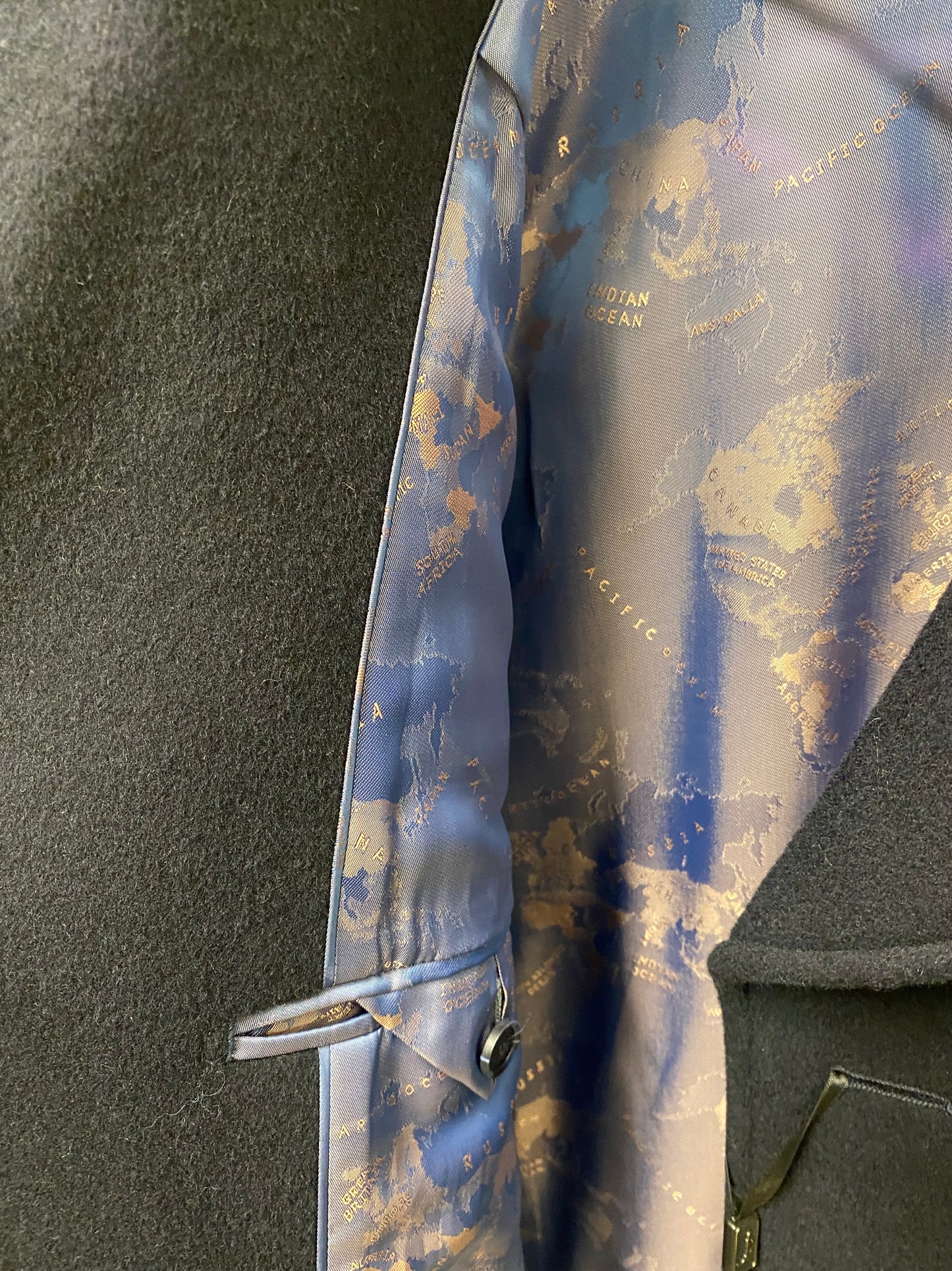 6th Sense Wool Coat-Navy