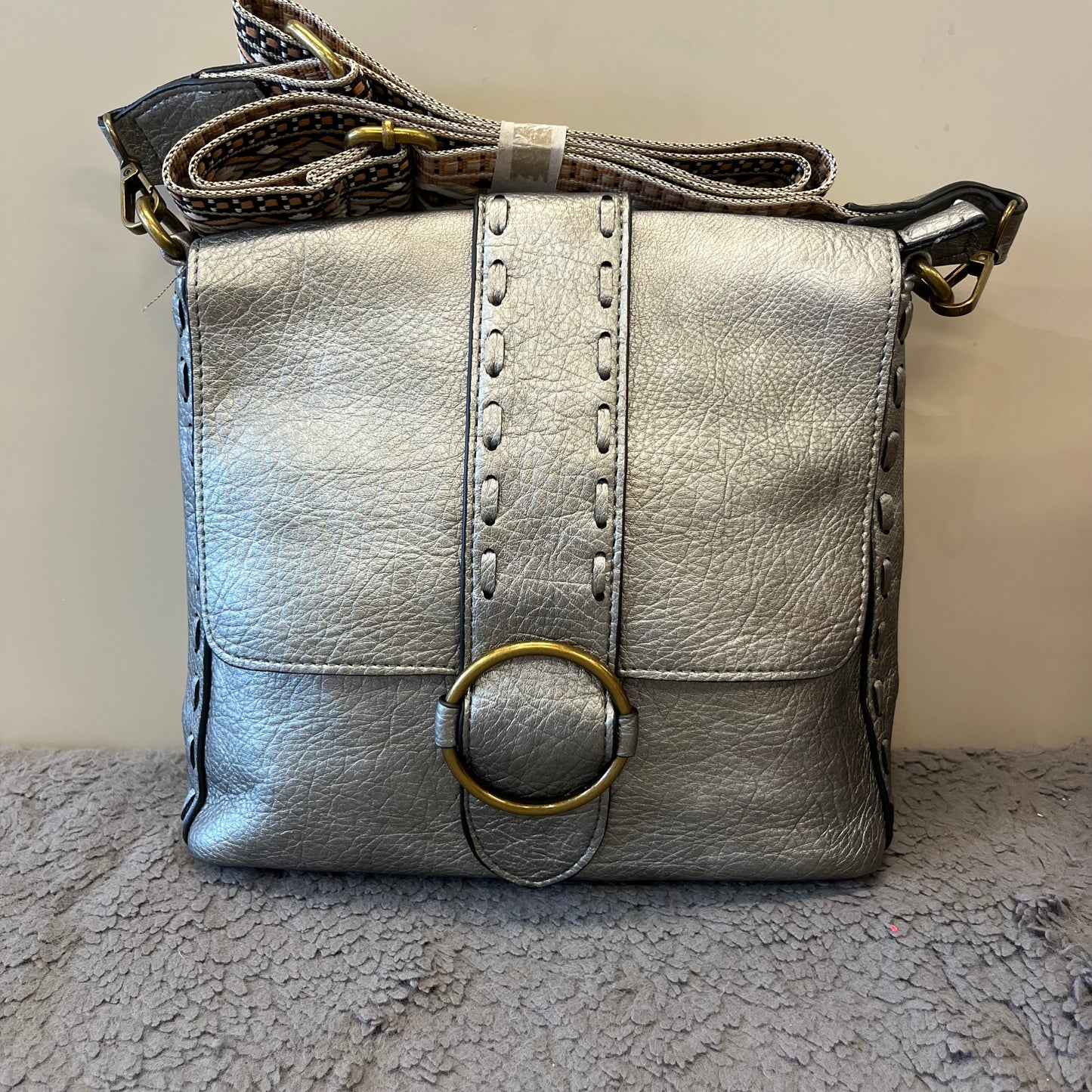 Vegan 2 strap Buckle Bag
