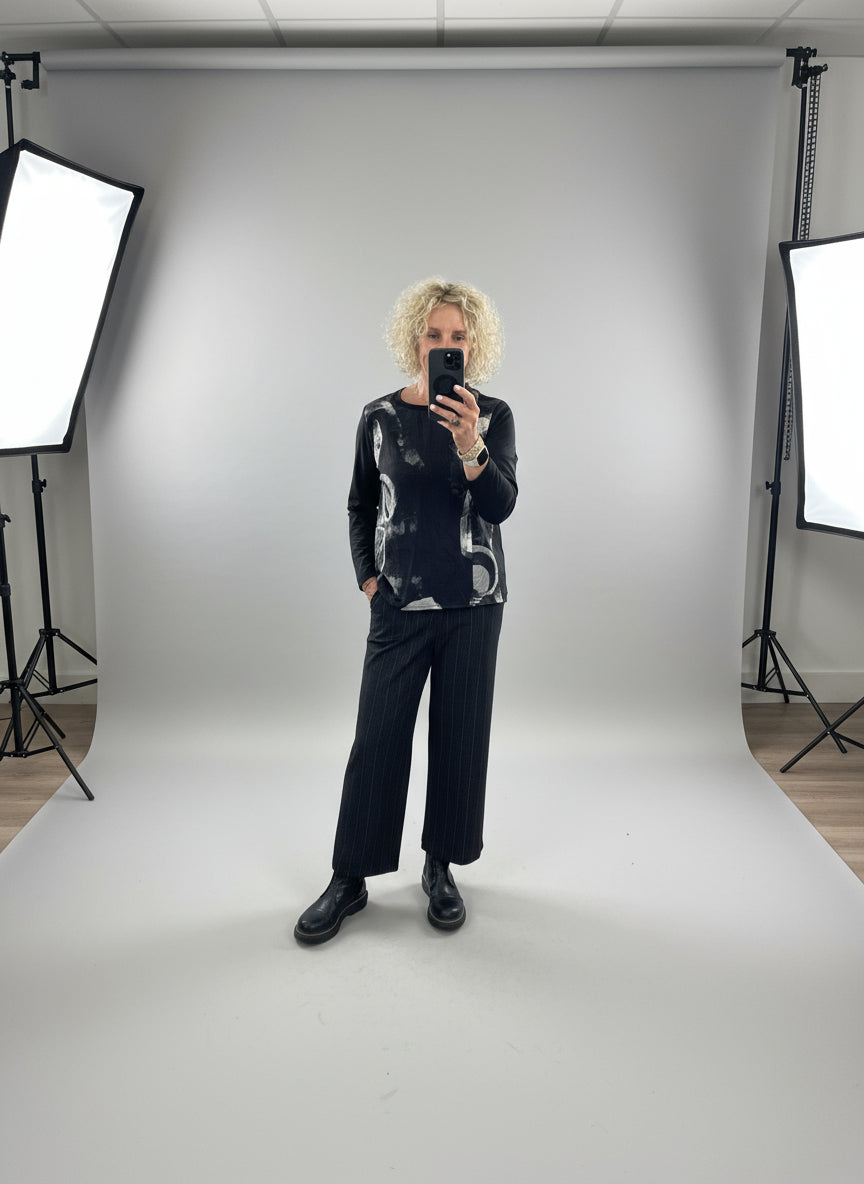 Peruzzi Herringbone Stripe Trouser