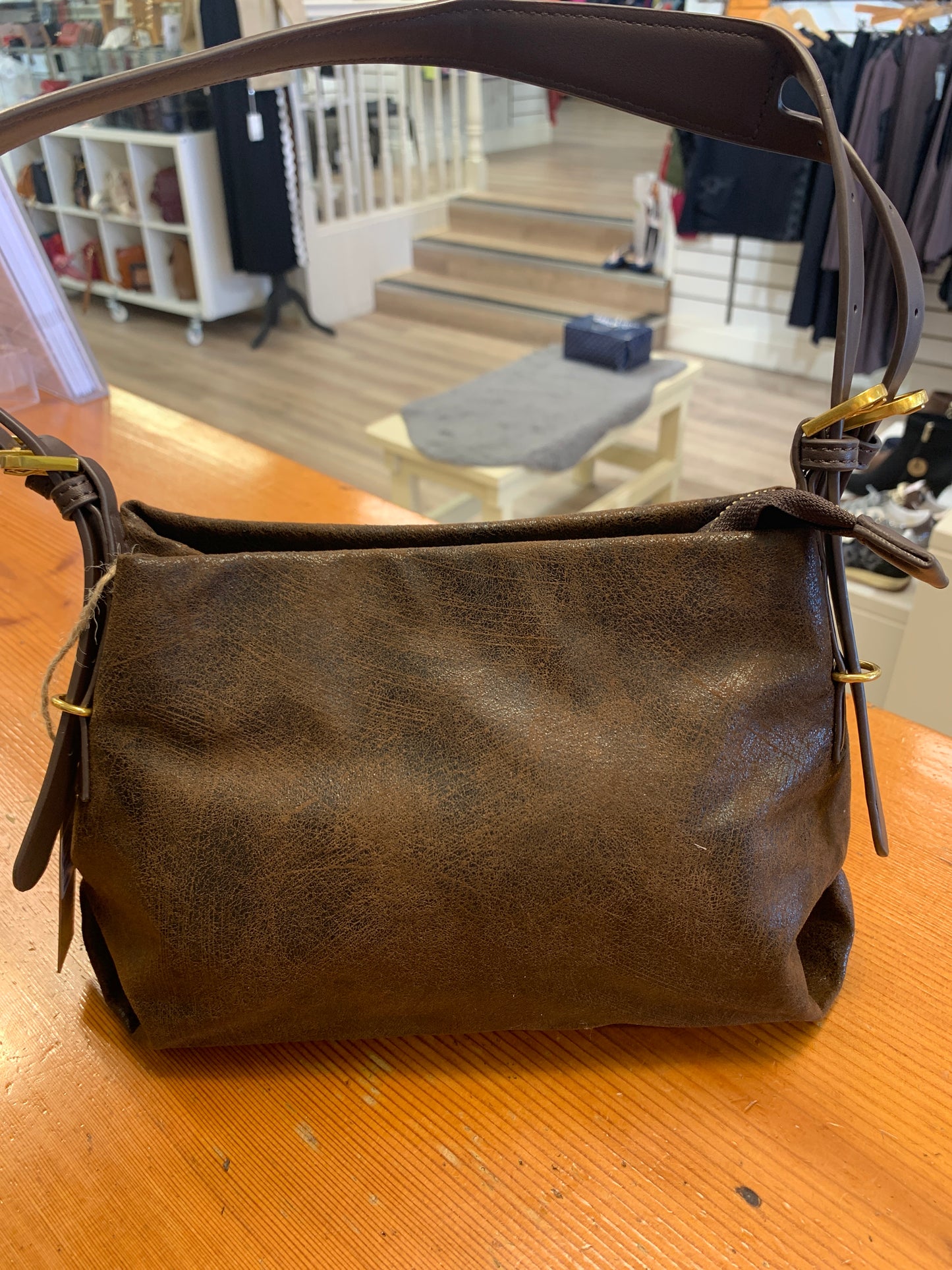 Leather Effect Crossbody Bag