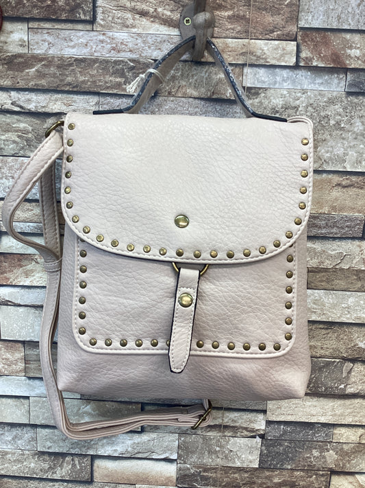 Vegan Leather Stud Crossbody